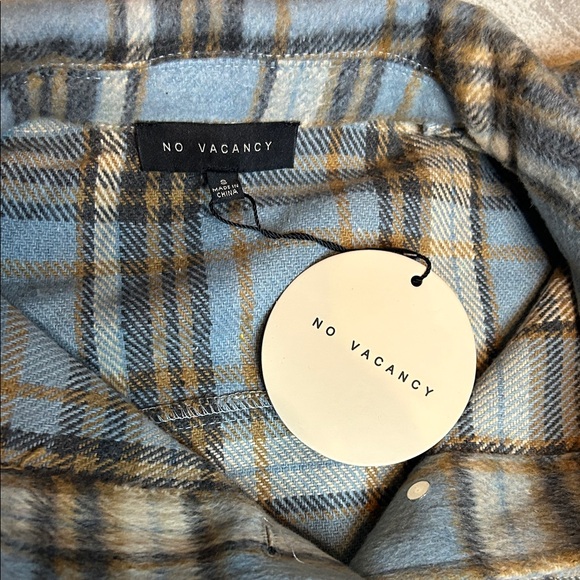 Plaid Button-Up Shirt with Chest Pockets - Picture 2 of 6